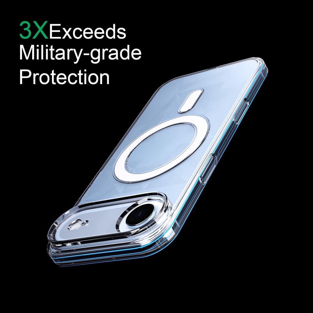 Apple 17 Air PC Clear Anti-Scratch Case with Raised Camera Protection