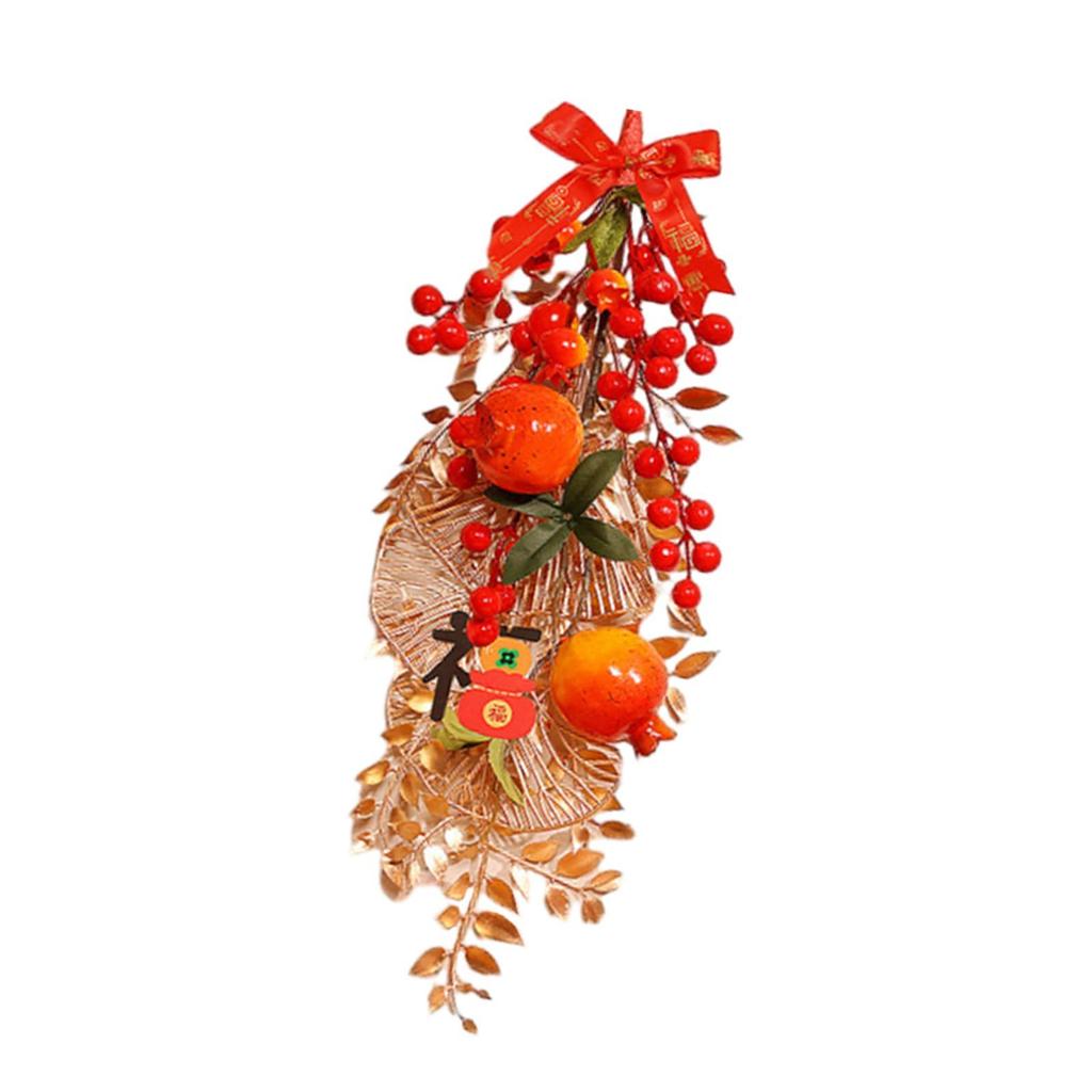 2025 Chinese New Year Hanging Decoration 18.9inch Traditional Decorative Blessing Words for TV Walls Multifunctional Lightweight