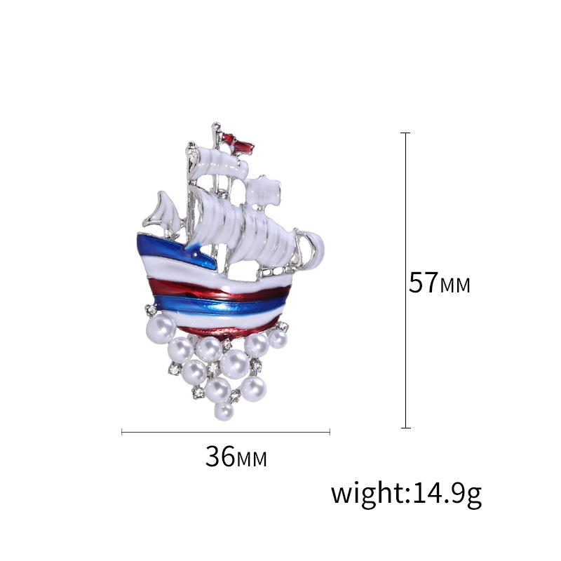 Broche créative en alliage, goutte d'huile, perle, accessoire de mode simple et tendance pour vêtements