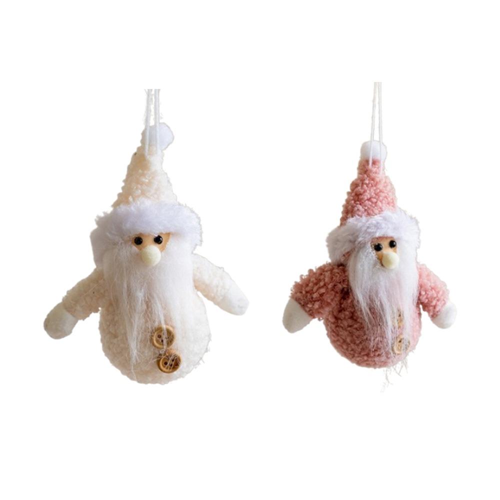 

2pcs Cartoon Christmas Snowman Pendant Handmade Xmas Tree Pendant New Year Festival Gifts 2 Pcs