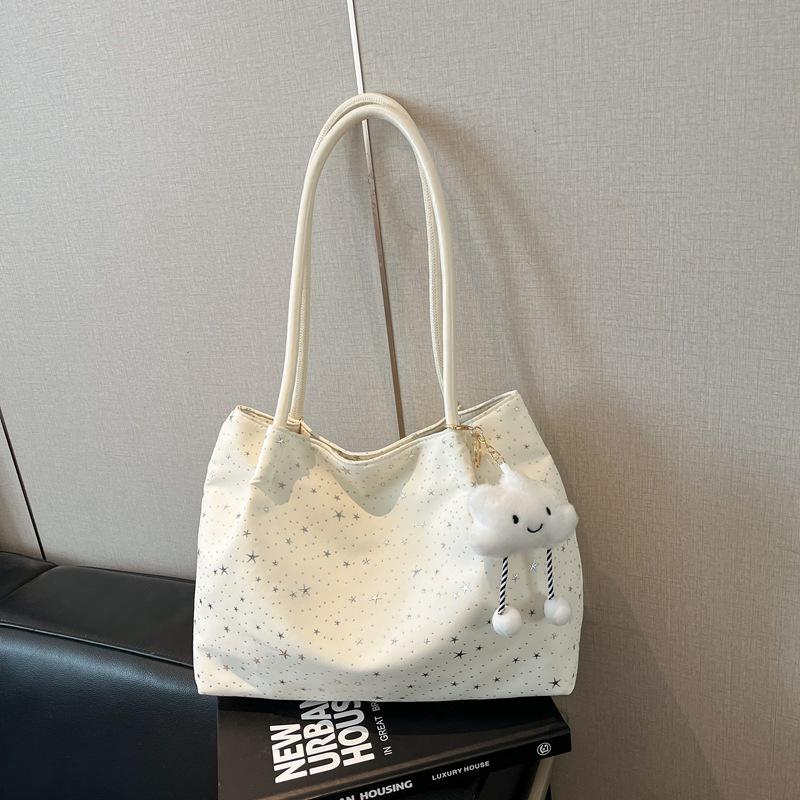 Trendy Large Capacity Tote Bag for Women - Stylish and Durable Shoulder Bag for Students and Commuters