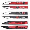 2Set Car Emblem Side Blade Stickers Decorative Fender Badge For KIA Sportage Ceed Sorento Cerato Optima Picanto Rio Soul K3 K5