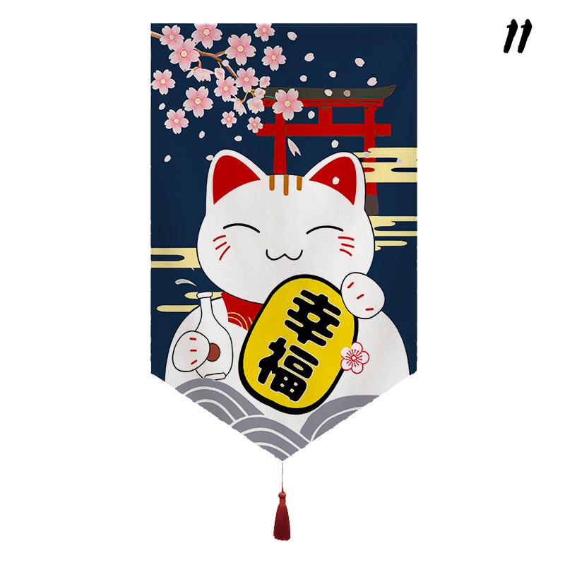 Japanisches Restaurant Dekor Kurzer Türvorhang Küche Sushi-Laden Hängender Halbvorhang Izakaya Banner Eingangsbereich Küchenabtrennung