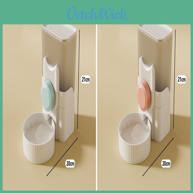Pet Dog Cat Hanging Water Dispenser Automatic Feeding Drinking Water Bottle Rabbit Cage Hanging Plastic Material Gray 1000ml