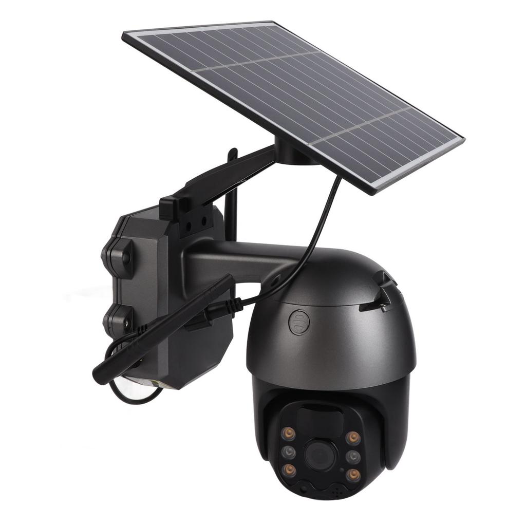 4G Solar Security Cameras Bidirectional Voice Intercom with Solar Panel PIR Motion Detection 1080P