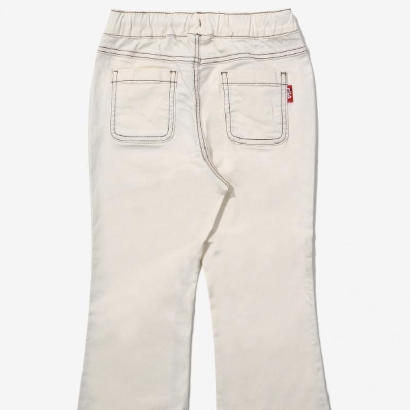 [fila Kids] Pantaloni țesuti bootcut pentru fete Fk2ptf1101f Crm q0zFk2ptf1101fCrm