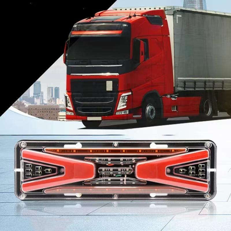 2PCS LED Trailer Tail Light Car Truck LED Night Running Lights Turn Signal Brake Stop Taillight for Truck Camper Van 12V 24V