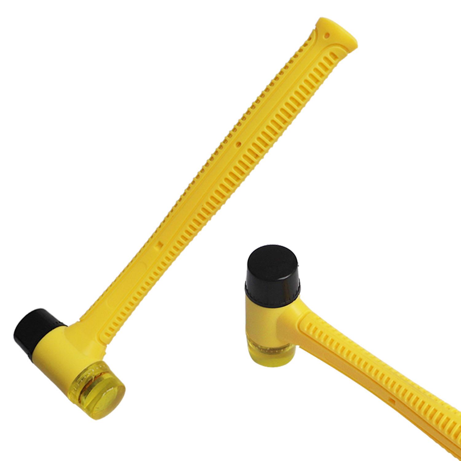 

Резиновый молоток, двусторонний мягкий молоток с противоударной/скользящей ручкой эргономичной формы для ювелирных изделий, изделий из кожи, деревообработки