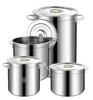 Commercial 304 Stainless Steel Multi-Purpose Stockpot with Lid, 50L