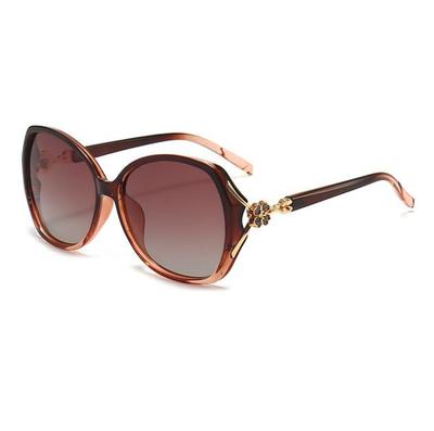 Sonnenbrille für für UV Schlankheits Schmuck Verlauf UV400 [fortulux] Damen, Fahren, Schutz, Polarisiert, Effekt, Ultraleicht, Kleeblatt, Rahmen,