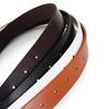 Women's Retro Double Round Buckle PU Leather Belt for Jeans