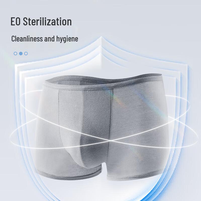 Ankexin Disposable Pure Cotton Men's Boxer Briefs 3-Pack