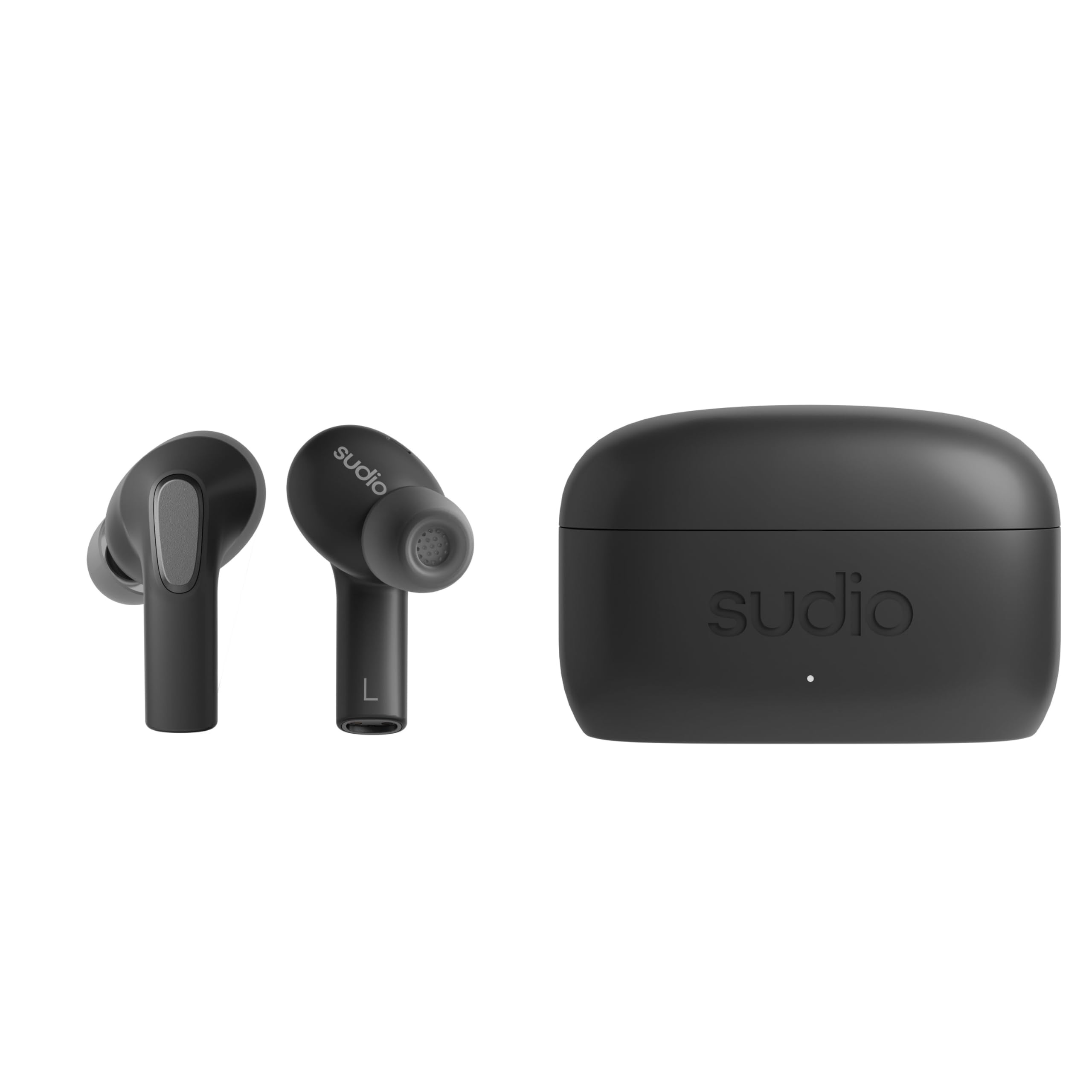

SUDIO E3 (Black) Wireless In-Ear Earphones (Bluetooth 5.3, with Mic, iOSAndroid Compatible, IPX4 Waterproof), ANC Noise Cancelling, Multi-Point