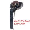 PunkStyle Top Hat with Gear Rose Party Fedoras Hat Hair Clip Carnivals Headpieces