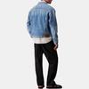 Calvin Klein Solid Color Single Breasted Loose Long Sleeve Denim Jacket Men Jackets LV04RB794G-UBE