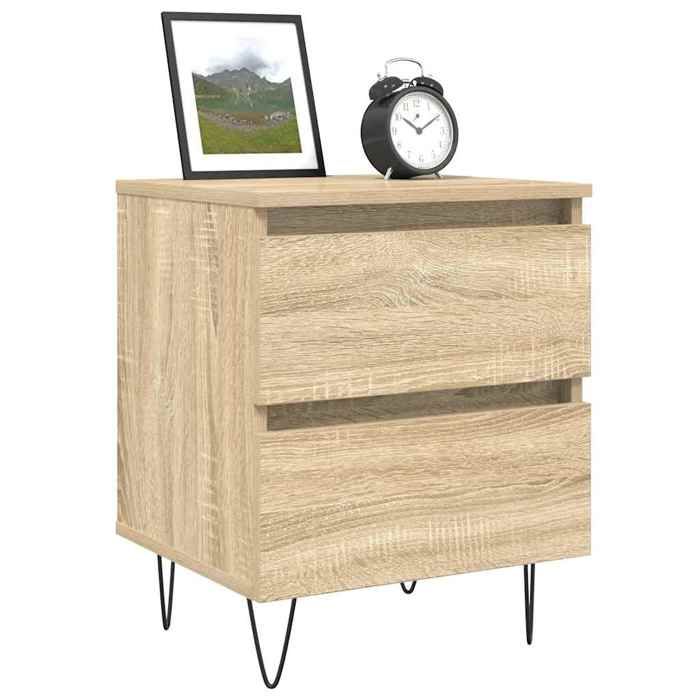 VidaXL Table de chevet chêne sonoma 40x35x50 cm bois d’ingénierie 826882