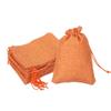 PATIKIL Set of 50 Drawstring Bags, 4x5.5 Inch, Burlap Reusable Gift Bags, Jewelry Pouches for Parties, Christmas, and Events, Orange