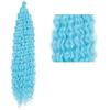 Women Long Curly Hair Bundles Natural Looking Fluffy Crochet Boho Braids Braiding Hair Deep Wave Synthetic Ponytail Hair Extension