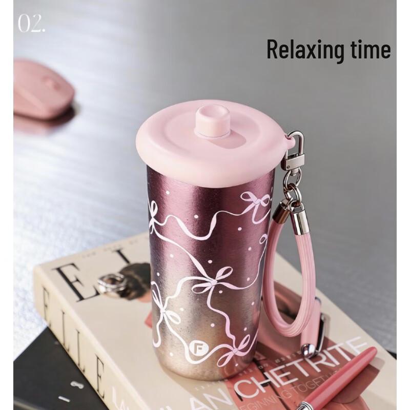 

FUGUANG Pure Titanium Insulated Straw Mug