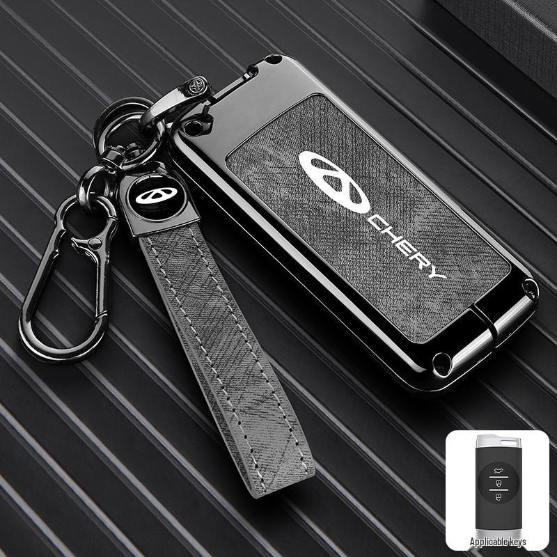 Zinc Alloy Key Shell Covers for Chery, Tiggo 8, 7 Plus - Full Coverage, 5x Anti-Drop Protection