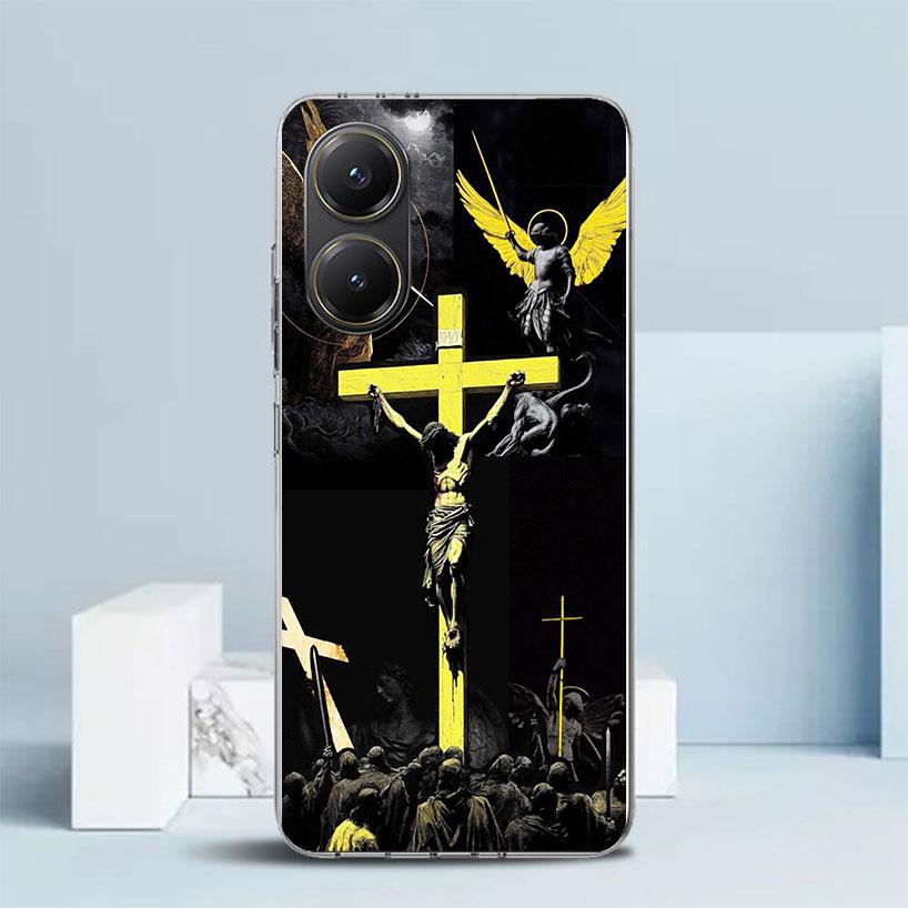 Son Of God Jesus Cross Holy Light Soft Cover for Xiaomi Poco F7 Ultra X7 X6 X5 Pro M7 Phone Case Redmi 15 15C 13 13C 12 12C 10 1