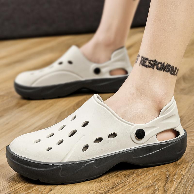 Fashion PARZIVAL Summer Men Sandals Water Beach Jelly Clogs Slippers Men Driving Shoes Sandals Garden Shoes Zapatos Hombre Size 39-46