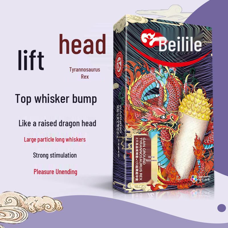 Beilile Thin & G-Spot Condoms with Finger Cots, Black King Kong Series - Adult Intimate Products.