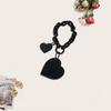 Keychain Pendant Chain Faux Leather Heart Pendant Stainless Portable Shoulder Bag Handbag Decoration Pendant Keyring Holiday Gift