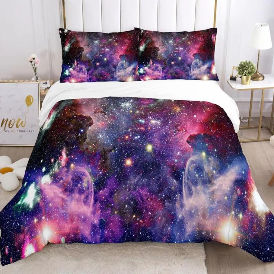 Dreamy Starry Sky Down Comforter Set - Bedding Set - 3-piece Duvet Cover Set