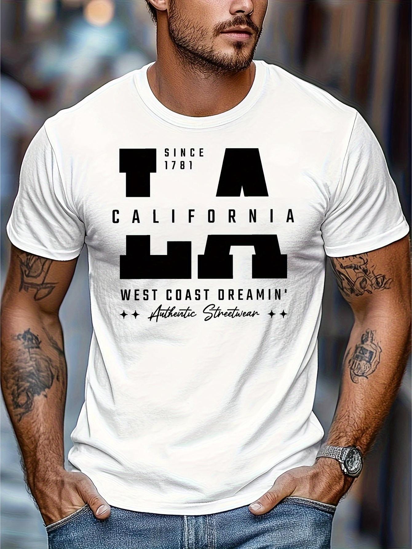629 Cotton Blend T-shirt - California West Coast Dream Print M
