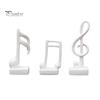 Home Office Music Decor 3Pcs Minimalist Note Resin Sculpture, Treble Clef & Eighth Quarter Desk Stable Base for Piano Room Living Room, Matte