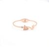 Stylish And Exquisite Matte Diamond-Encrusted Fox Bracelet, Simple Personality, Titanium Steel Spring Buckle Bracelet For Women