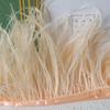 Decorative Feather Cloth Strip 10-15Cm Ostrich Hair Cloth Edge Dress Cuffs Latin Dance Skirt Diy Clothing Accessories