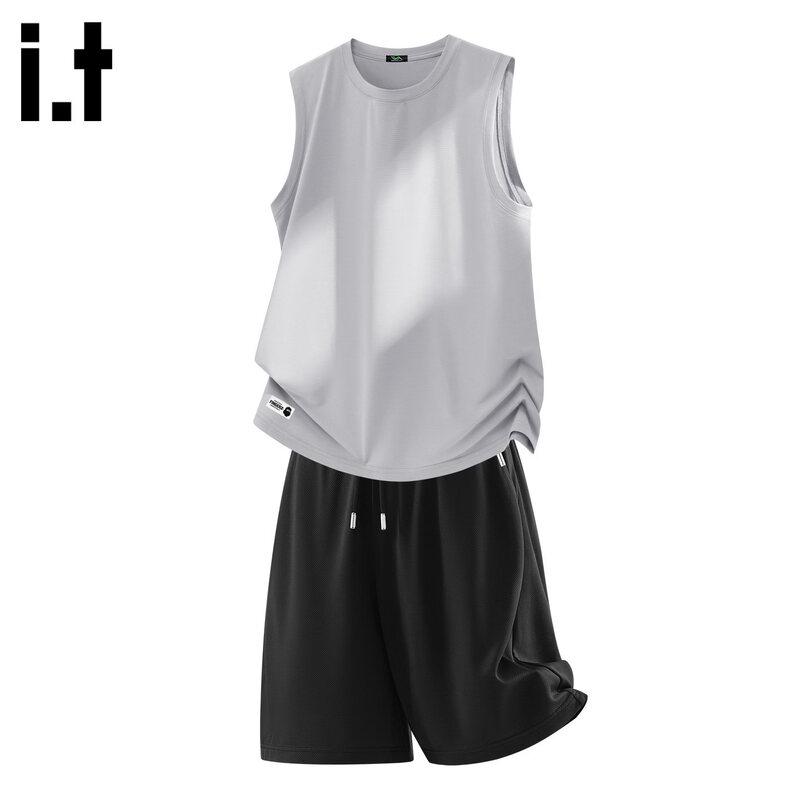 Fingercroxxit Men s Quick-Dry Mesh Vest  Shorts Set 3XL