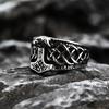 Retro Viking Thor Hammer Stainless Steel Men's Ring