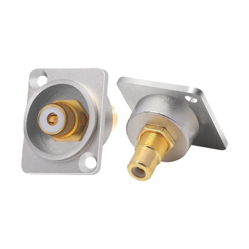 Alloy Female To Female Socket for Seamless Sound Video Connection In Home Theater Systems and Professional Setups
