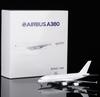Diecast 1:400 Airbus A380 Blank White Livery Alloy Airplane Model Miniature Aircraft Play Vehicles Collectible Plane Toys Gifts