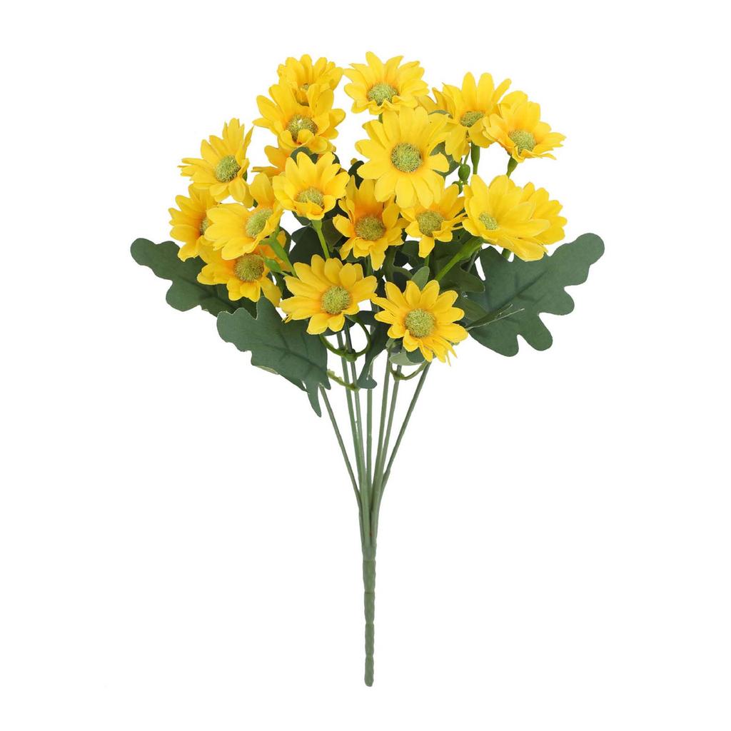 5 Bündel Künstliche Chrysanthemen Lebensechte Outdoor Sonnenuntergang Chrysanthemen Blumen Künstliche Gänseblümchen für Hochzeit Zuhause Tisch Gartendekor