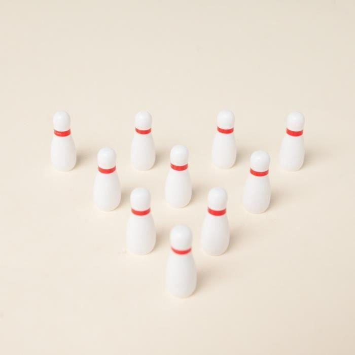 Mini jeu de bowling en bois, mini jeu de bowling sur table, jouets éducatifs classiques d'intérieur pour enfants et adultes