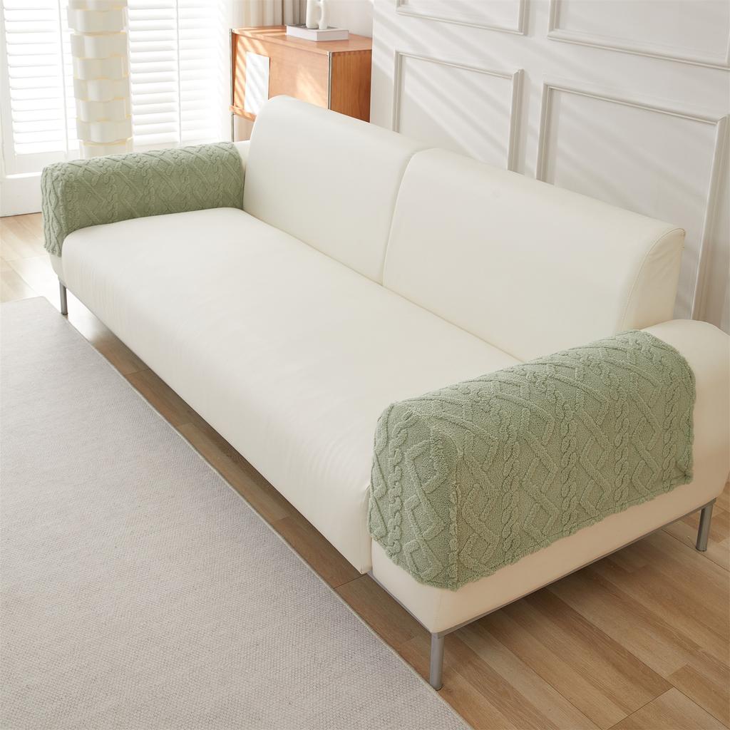 1Set/2pcs Couch Stretch Soft Jacquard Arm Covers  Armrest Covers for Sofa - Protect Your Furniture and Enhance Your Home Decor