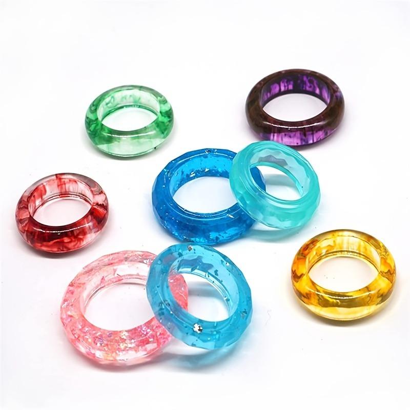 DIY Silicone Ring Mold Kit 14 Sizes Round and Diamond Shapes Easy to Release Craft Custom Jewelry!