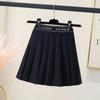 2025 New Summer A-Line Pleated Skirt for Petite Women - High Waist, Versatile, Short Length