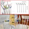 (YOUU06)1pc 8mm Straw Reusable Drinking Straw Cute Butterfly Heat-Resistant Straw For Festival Party Wedding Cocktail Bar Beac