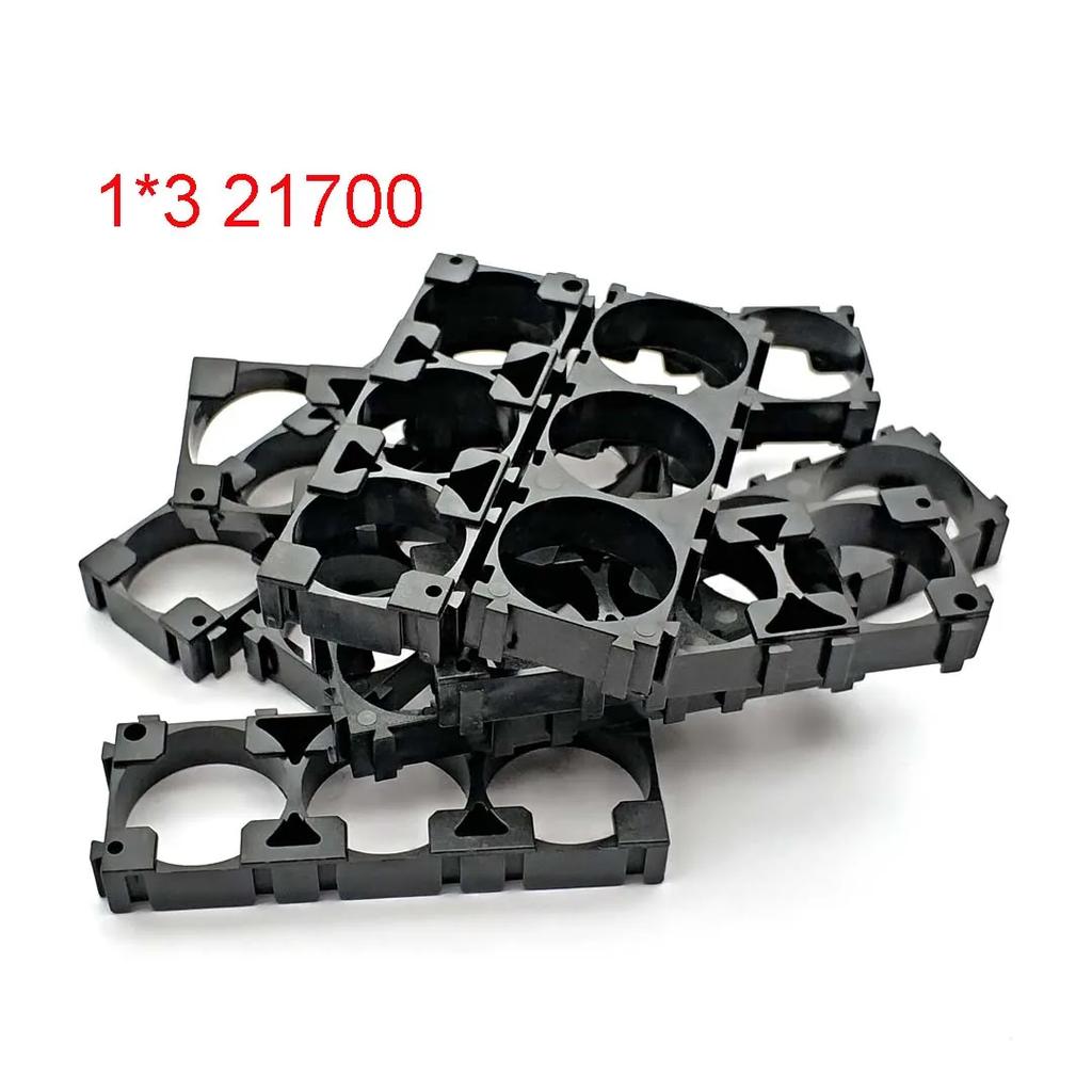 21700 Battery Holder Bracket Cell Safety Anti Vibration Plastic Brackets For 21700 Batteries Diameter 21.2mm Hole Pitch 23mm