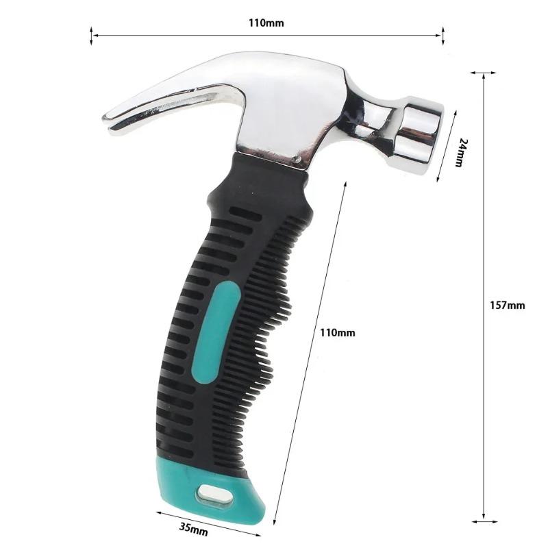 6 Inch Mini Claw Hammer TPR Handle Woodworking Hammer Tools Brand Stainless Steel Hammer
