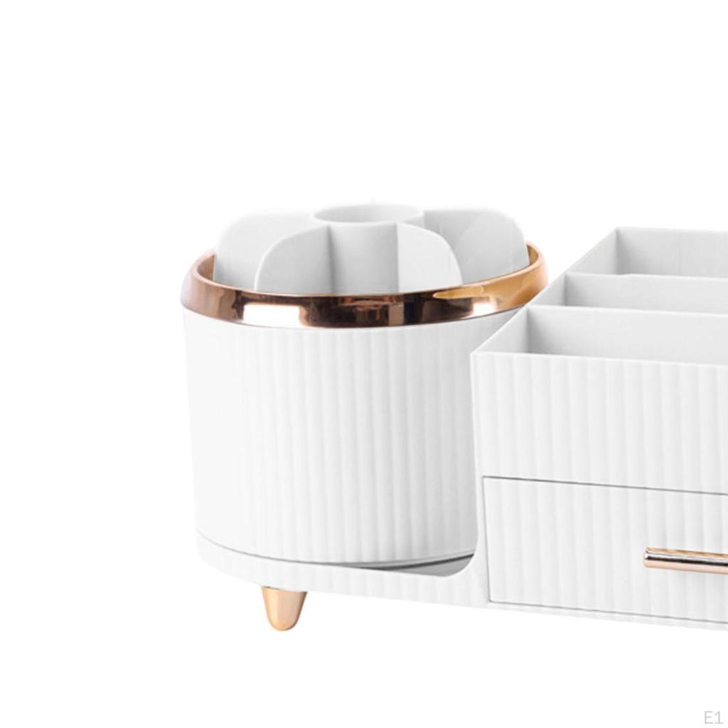 Make-up-Organizer für den Schminktisch, Drehbarer Organizer, mit Schublade, Große Kapazität, Kosmetik