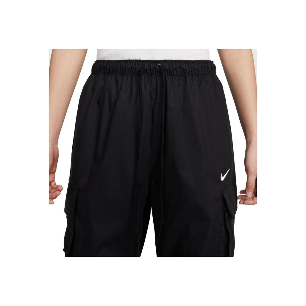 Nike Odzież sportowa Logo Wielokieszeniowe Sznurek Wygodne Wszechstronne Spodnie codzienne Spodnie damskie Czarny IF0392010