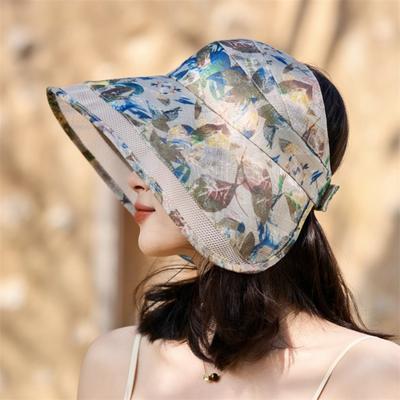 Top Hat Foldable Foreign Style Fashion Sunscreen Hat Women's Sun Hat