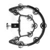 Half Moon Tambourine Metal Jingles Double Row Handheld Musical Percussion Instrument DT‑66