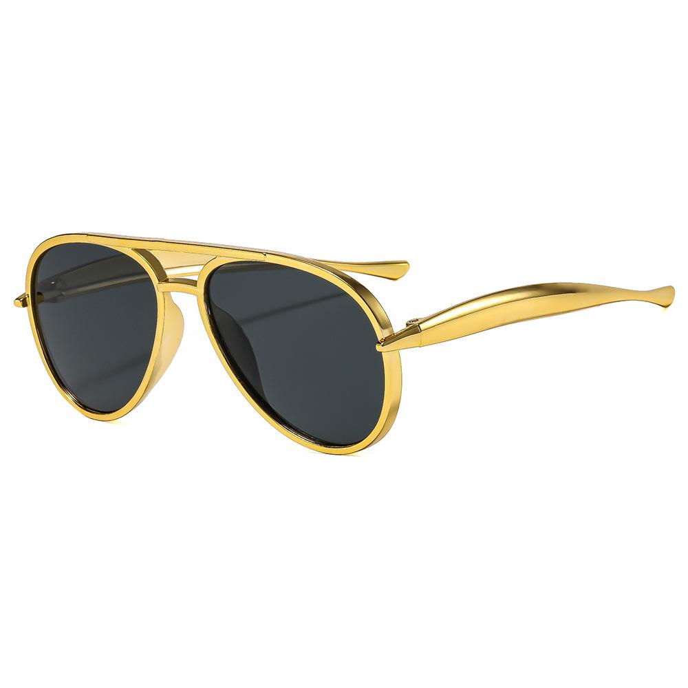 Vintage Double Bridge Poilt Sunglasses Women Oversized Frame Classic Retro Cat Eye Sunglasses for Women Trendy Outdoor Shades